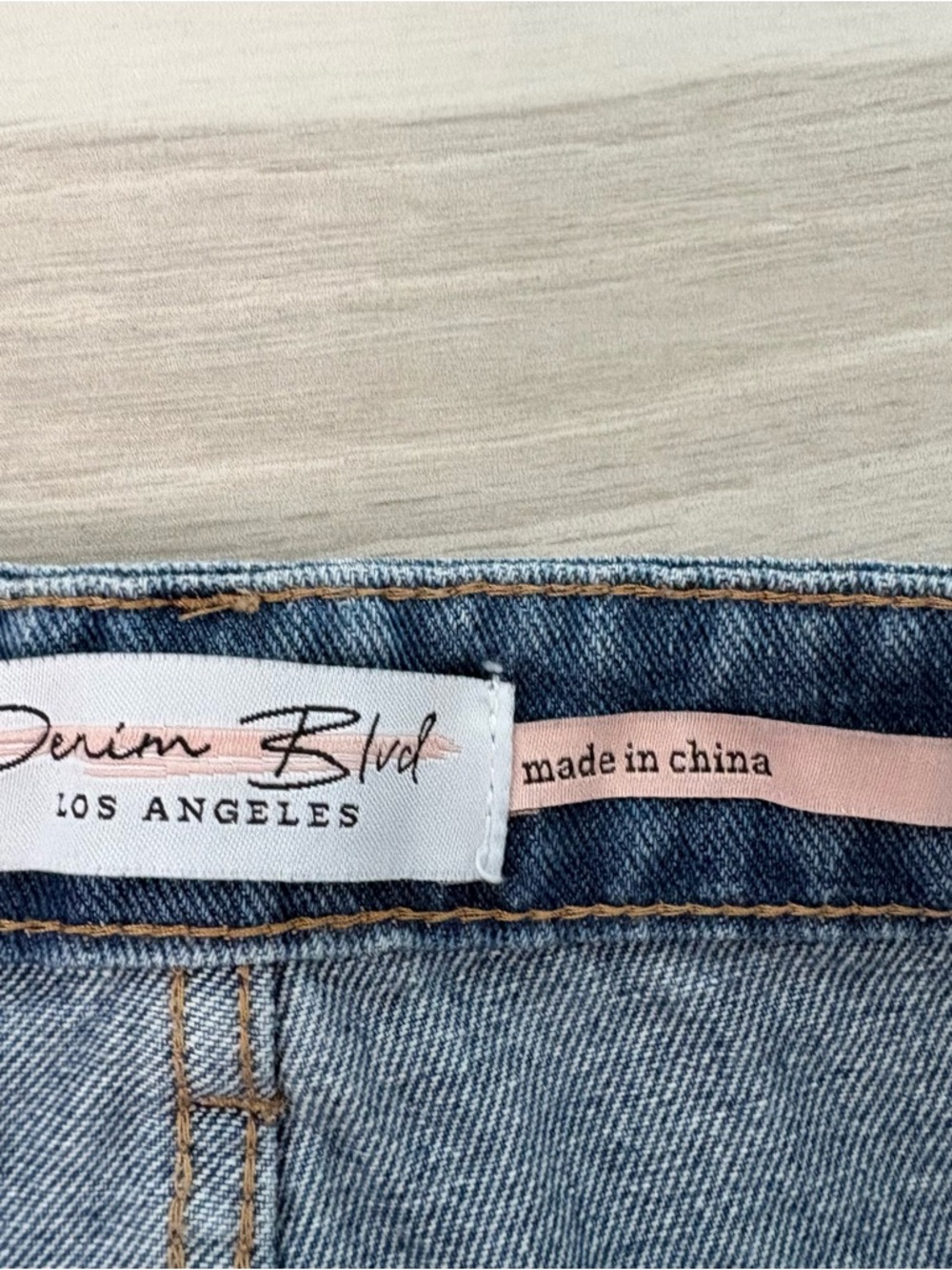 Denim Blue Rhinestone Mini Skirt - Picture 6 of 7